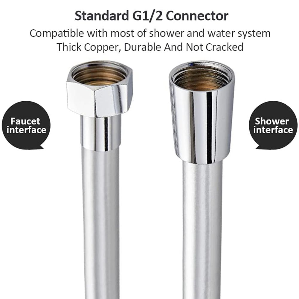 Flexible Anti Winding Bidet Pipe Universal Interface PVC Shower Tube Handheld Shower Hose Explosion-proof