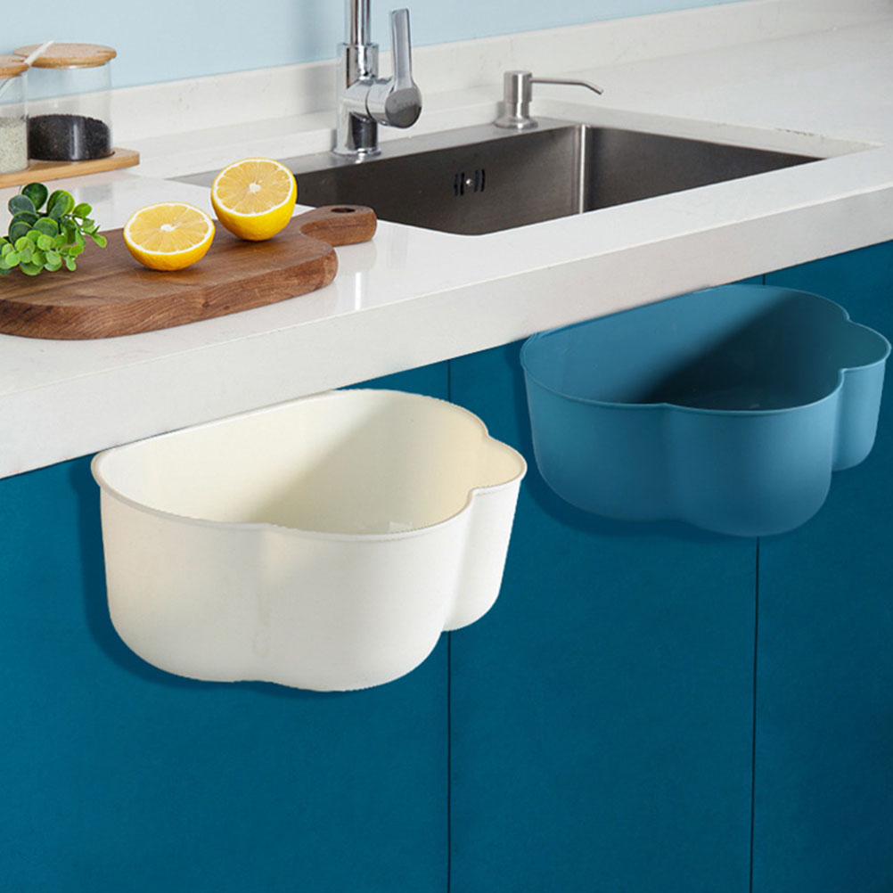 4pcs Hanging Kitchen Waste Bin Mini Garbage Container Small Garbage Bins