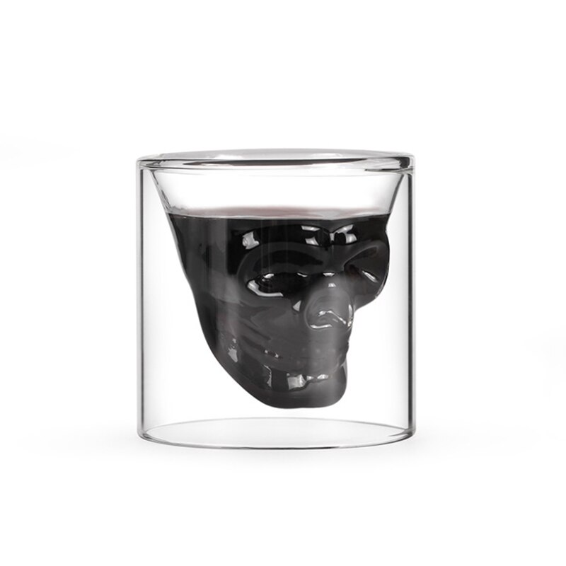 Conjunto de botellas de calavera con forma de globo, botella tipo globo, mapa, vino, botella de whisky de cristal, Cráneo, cristal, cristal, transparente, 850ML