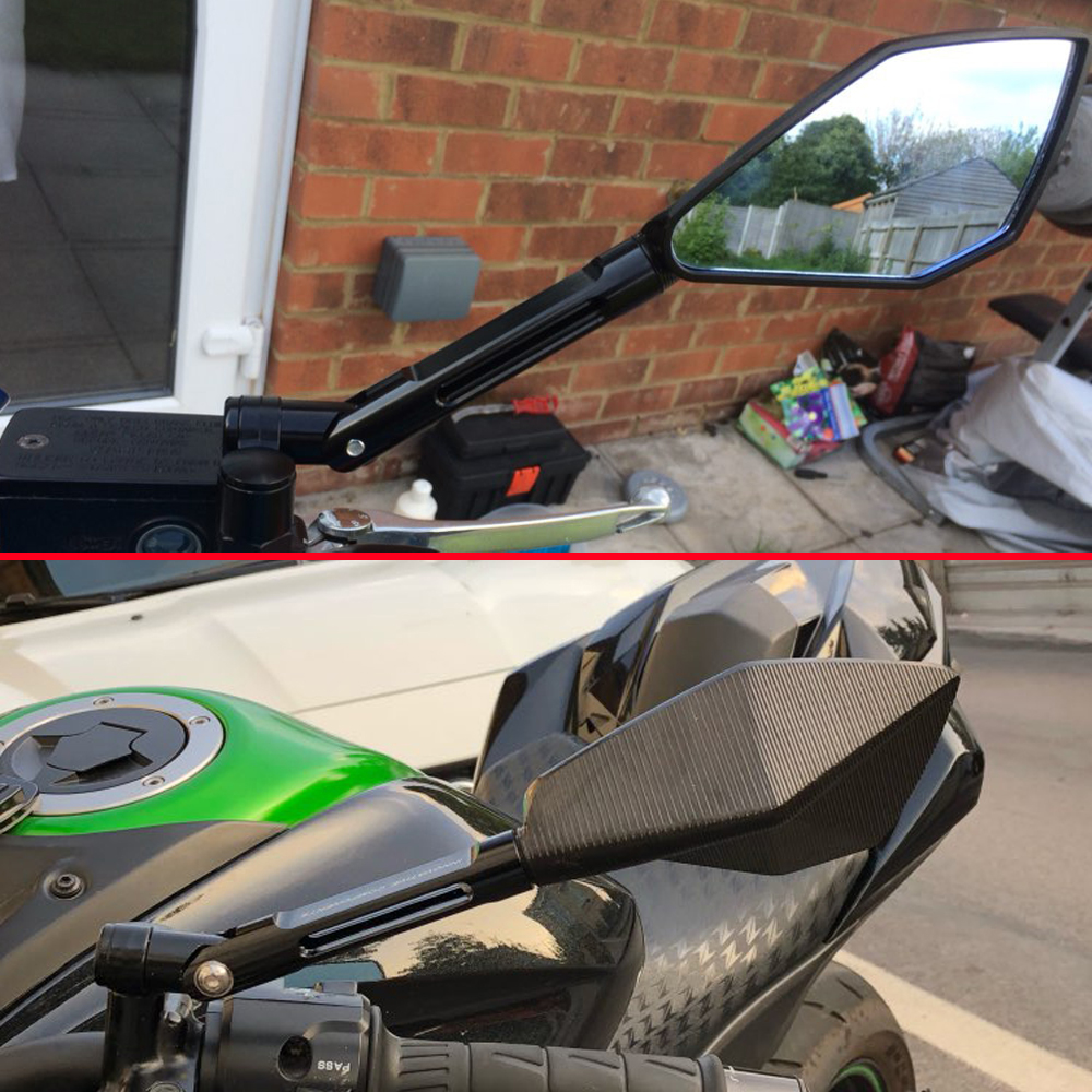 CNC Universal Motorcycle Mirror Rearview Side Mirrors Motorbike Accessories For Ducati 400 620 695 696 796 821 797 900 MONSTER