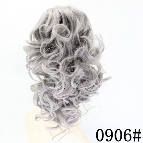 JOY&BEAUTY 12inch Curly High Temperature Fiber Synthetic Hair Pony Tail Hairpiece Clip In Hair Extensions Claw Ponytail 6 color: T1B/33