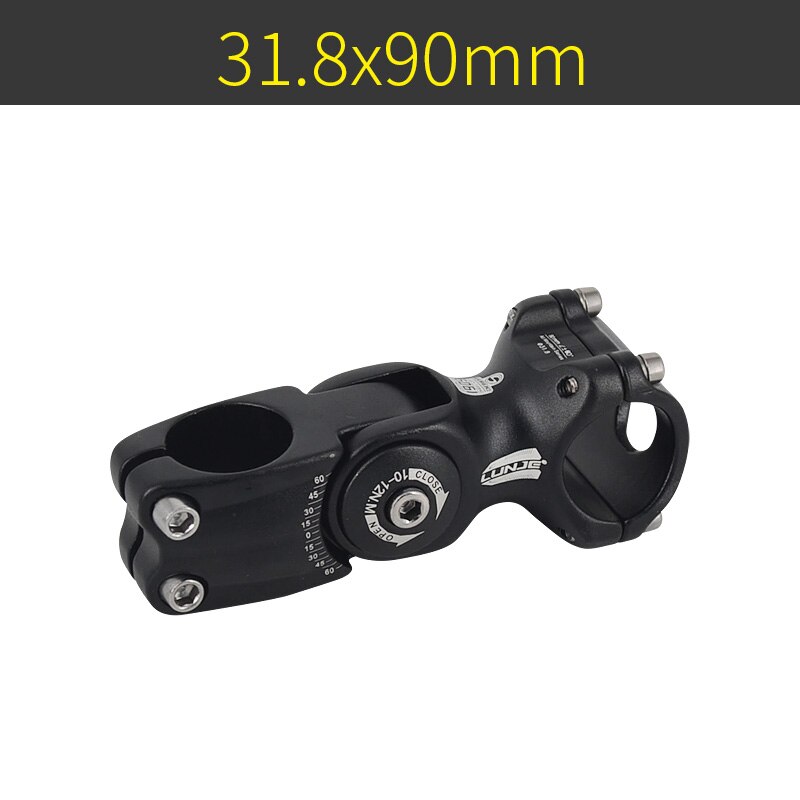 LUNJE Adjustable Bicycle Bike Stem Riser XC AM MTB Mountain Road Bike Bicycle Adjustable 60 Riser 90 110 130mm 25.4/31.8mm: 31.8x90mm