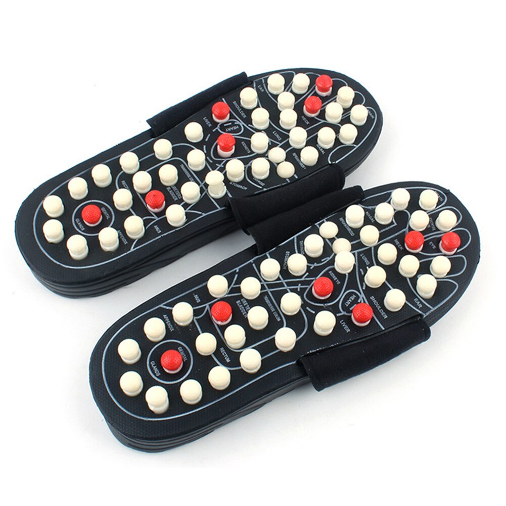 Acupunt Massage Slippers Sandalen Voor Voeten Chinese Acupressuur Therapie Medische Roterende Voet Massager Gezondheid Schoenen