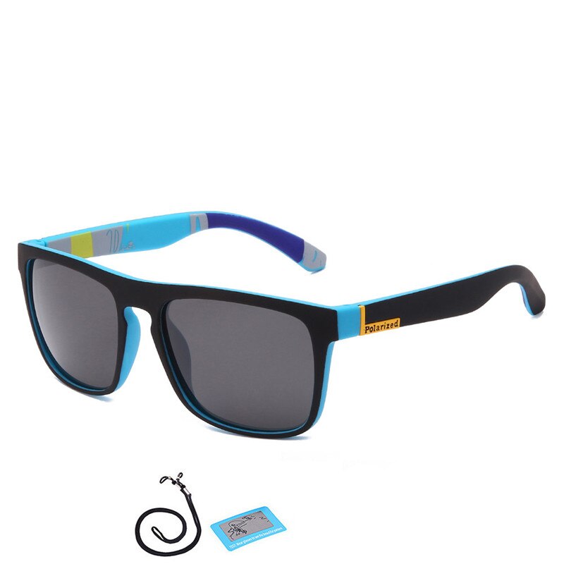 Brand Fishing Polarized Glasses Mens Women Night Vision Driving Goggle Camping Hiking Eyewear Sports Sunglasses With Rope: F09