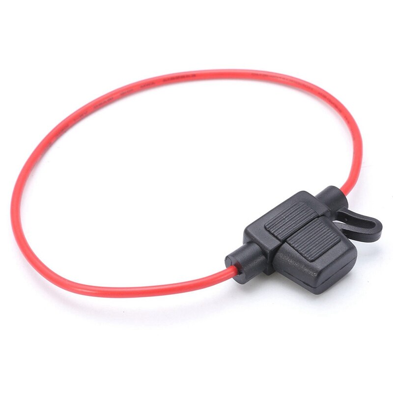1pcs Waterproof Auto Inline Mini In-Line Fuse Holder Small Waterproof Harness Seat With Line Fuse Box 30CM: Default Title