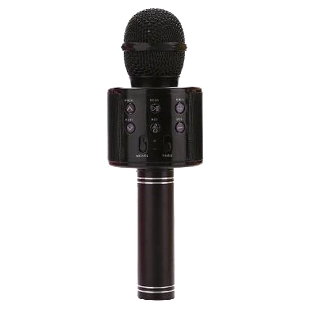 KTV Wireless Karaoke Handheld Microphone USB Player Mic Speaker Portable Christmas Birthday Home Party: black