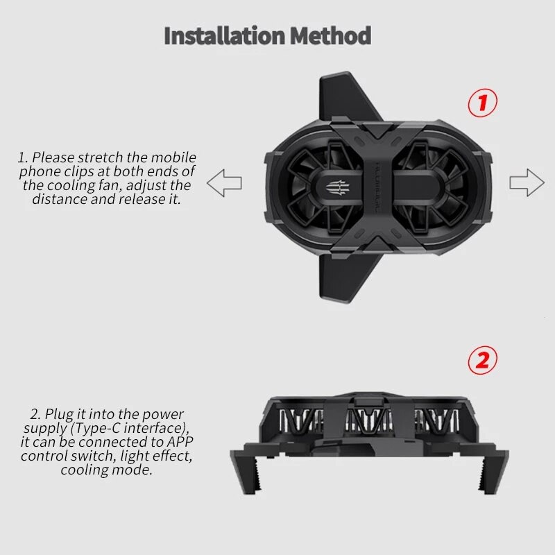 Original Nubia RedMagic 6 Gaming Phone Dual Core Fan Cooler for Red Magic 6 Pro ICE Dock Redmagic 6S Pro cooling back clip