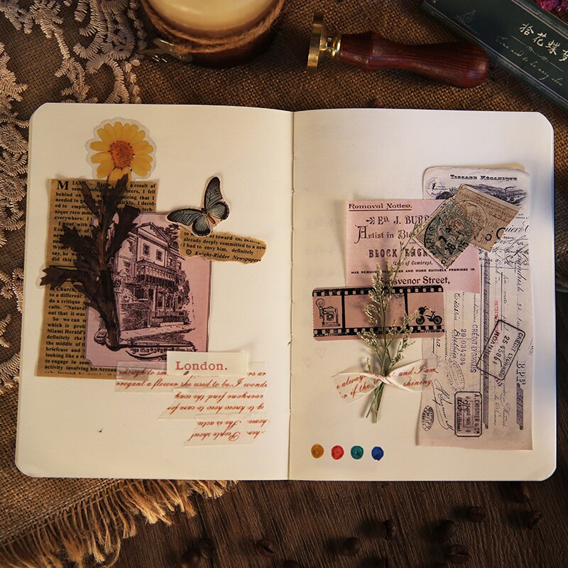 Medieval Series Memo Pads Sticky Notes Retro Paper diary Scrapbooking Stickers Junk Journal School stationery Notepad