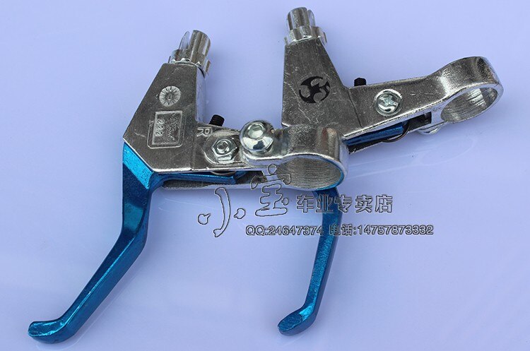 nice Handle Bar Brake Levers Fit Gas Scooter Minimoto Chopper Pocket Dirt Bike Brake Lever 43 47 49CC Scooter Pocket Bike