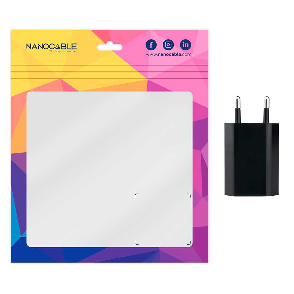 Nanokabel usb-stik oplader 1 port 5w sort 10.10.2002 5v 1a strømadapter vægoplader adapter til smartphones tablets