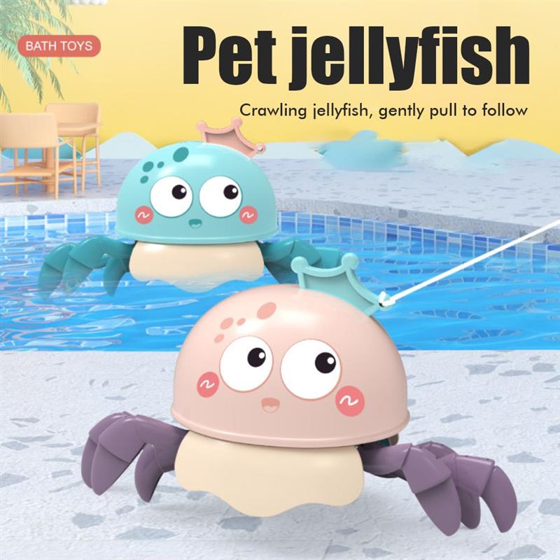 Baby cartoon cute octopus wind-up bath toy children's water swimming chain clockwork toy beach infant swimming water play toy
