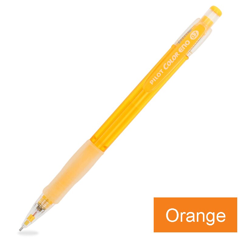 Pilot COLOR ENO Mechanical Pencil 0.7mm 8 Colors Writing Drawing Sketching Pencils Japanese School Supplies HCR-197: Orange