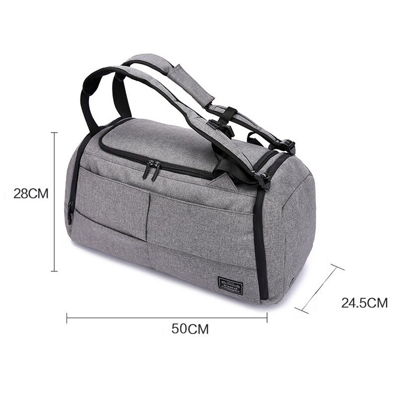 Bolso de viaje de 15 pulgadas, varios bolsillos para ropa, mochila para ordenador portátil para hombre y mujer, bolso de gran capacidad con bolsa de viaje de bolsillo para zapatos