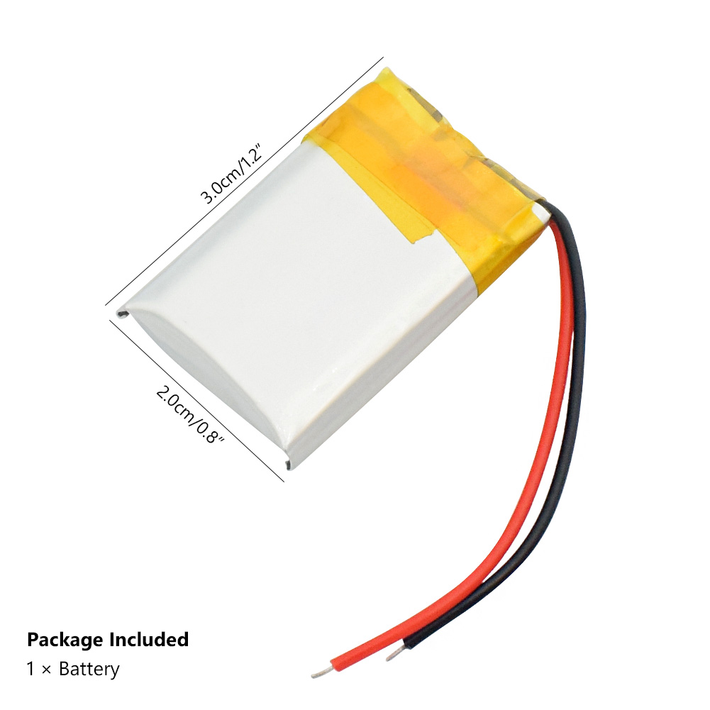 3,7 V 300mAh 602030 polímero de litio li-po Li ion batería recargable Lipo celdas para Altavoz Bluetooth tacógrafo coche DVR Cámara