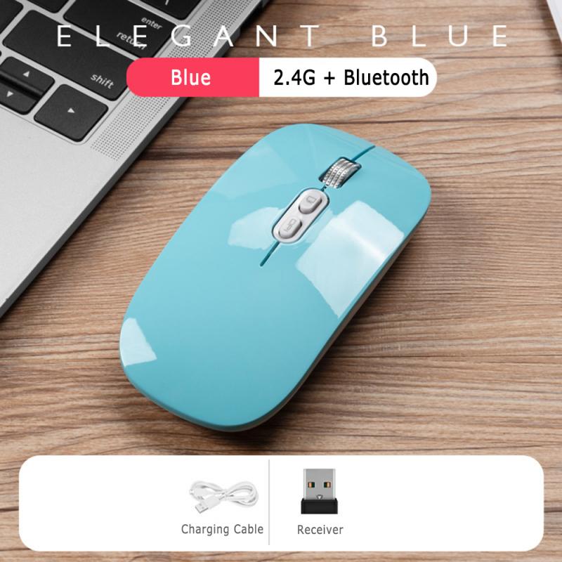 1600 DPI USB Optical Wireless Computer Mouse Bluetooth Mouse 2.4GHz Receiver Rechargeable Ergonomic Mouse For PC Laptop: 07
