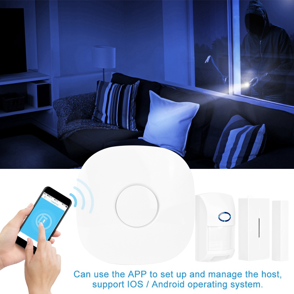 GSM alarma Host alarma de ladrón para hogar sistema de Sensor inalámbrico aplicación de control remoto