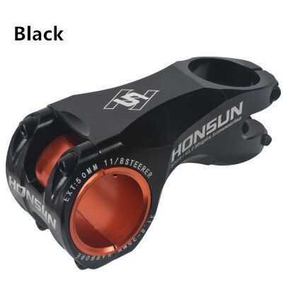 Honsun cykel frempind 28.6 * 31.8mm * 70mm cykel aluminium frempind road mountainbike tilbehør: Sort