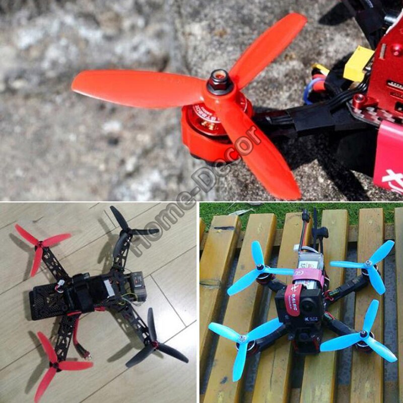 4 PCS 6mm ID Plastic Propeller For Plane Airplanes Model Windstick Propeller DIY UAV Propeller