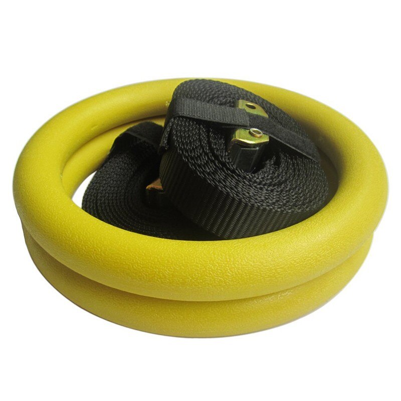 ABS Gymnastic Rings Exercise Rings Fitness Crossfit Home Gym Muscle Training Fitness Equipment: Yellow