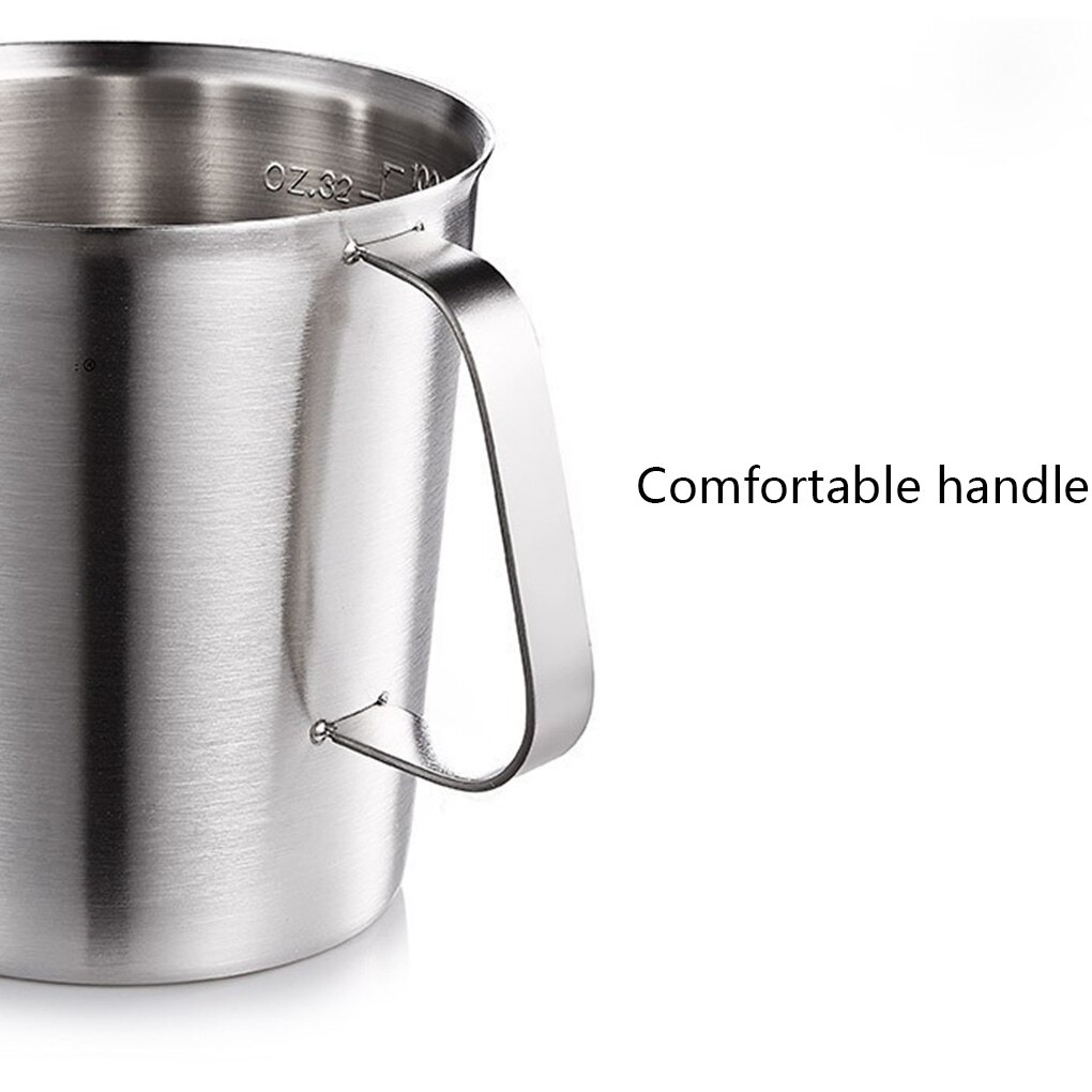Thick stainless steel 304 measuring cup with scale 500/700/1000/2000/1500ml kitchen baking tea large capacity measuring cup