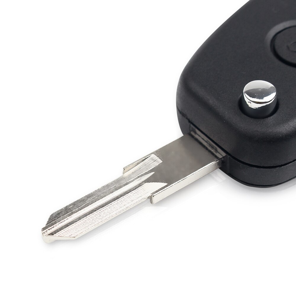 KEYYOU-coque pour clé télécommande pliable à 2 boutons, vierge, pour voiture Renault Dacia Modus Duster, Clio Espace, pour modification