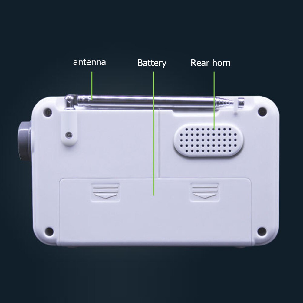 Portable Retro Radio 2 Bands HD LCD Screen Mono Channel Digital Radio for Indoor Outdoor Audio Device