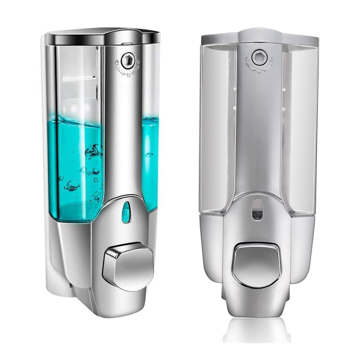 Liquid Soap Dispenser Wall Mount 350ml Bathroom Accessories Plastic Detergent Shampoo Dispensers Kitchen Soap Bottle