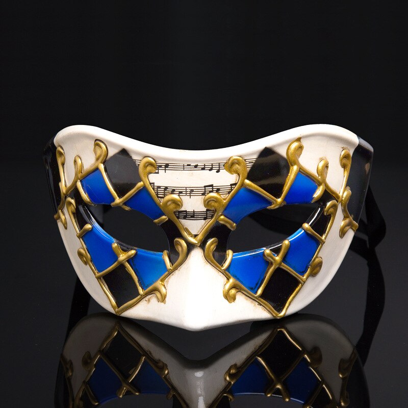 VENICE MASK PARTY MASKS FOR MASQUERADE HALLOWEEN CHRISTMAS VENETIAN COSTUMES CARNIVAL MASK FOR ANONYMOUS UPPER HALF FACE MASKS: blue