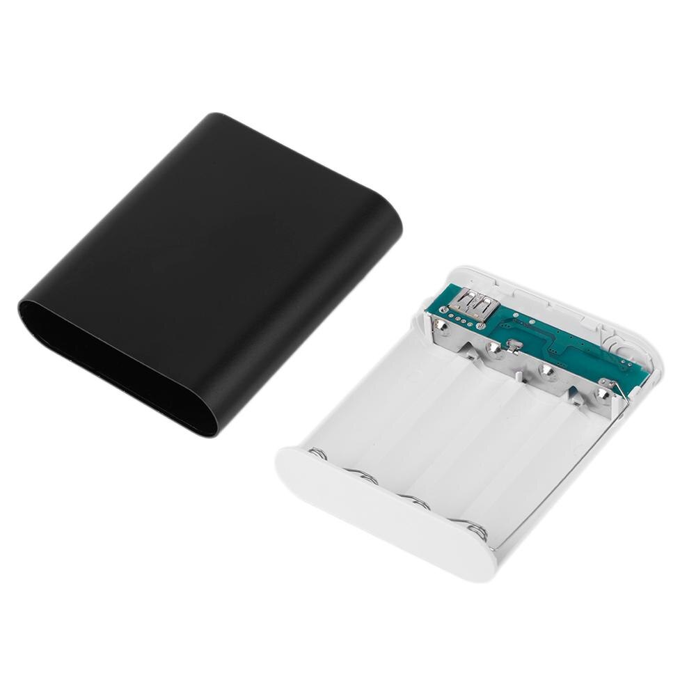 Powerbank 4*18650 batteriboks etui gjør-det-selv 10400 mah-sett universell usb eksternt backup-batteri medfølger ikke til xiaomi-telefoner