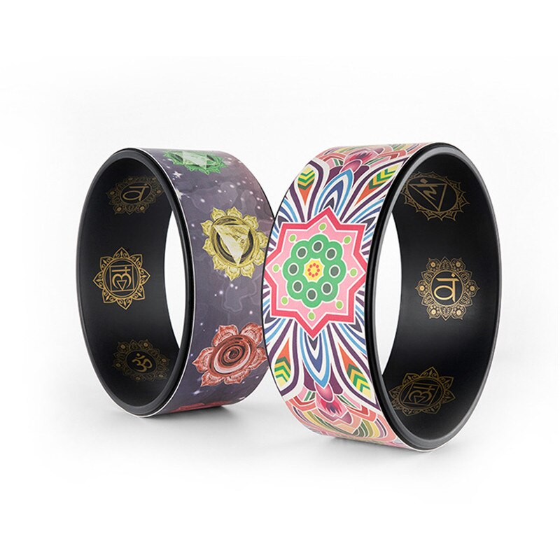 Lotus PU Yoga Wheel Workout Equipments Pilates Yoga Wheel Yoga Circles Gym Workout Back Training Tool For Bodybuilding Fitness