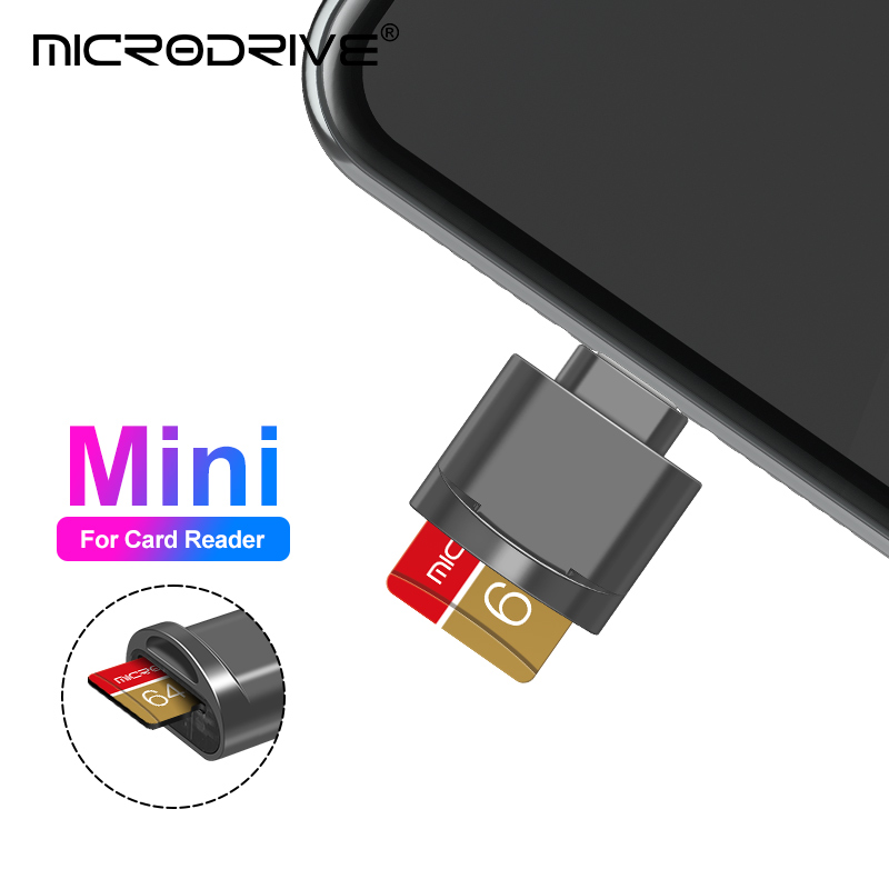 Micro tf sd-kortläsare konverterare för iphone ipad otg till micro sd-kortläsare tittaradapter minneskortläsning stöd ios 13