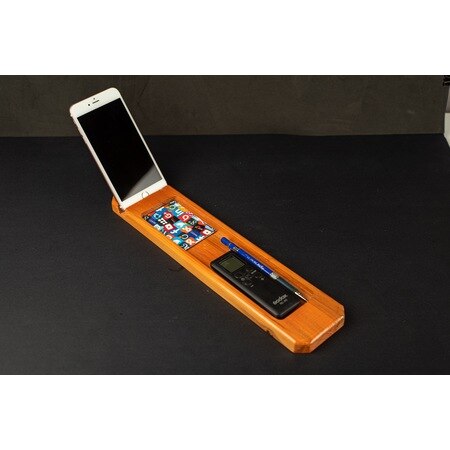 Boîte Rangement Téléphone En Bois – Multi-compartiments Pour Bureau, Salle De Classe Ou Maison