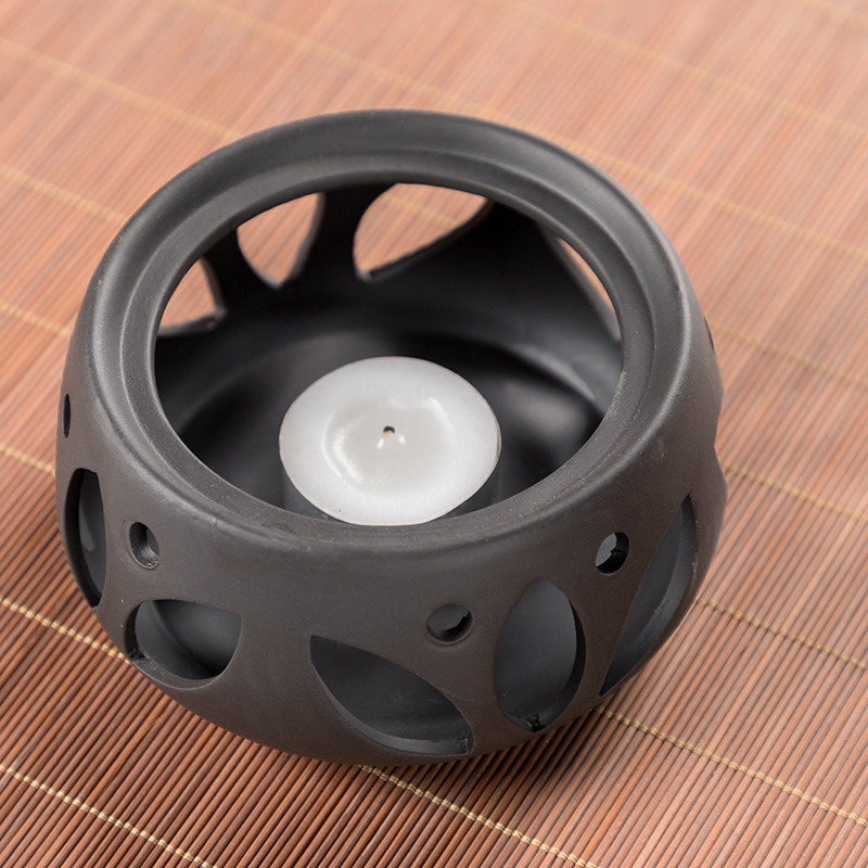 Ceramic Candle Heating Base Insulation Tea Ceremony Base Warmer Teapot Wine Tea Pot Holder Aromatherapy Furnace Japanese Style