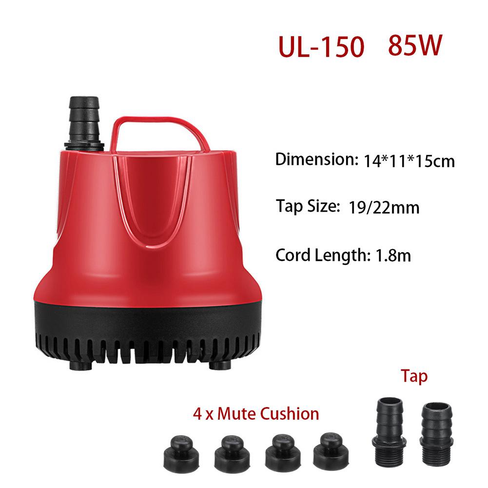 Water Pump 10-80W AC220-240V 50Hz Submersible Ultra-Quiet Pump Fish Tank Aquarium Pond Spout Feature Pump Full Automatic GB plug