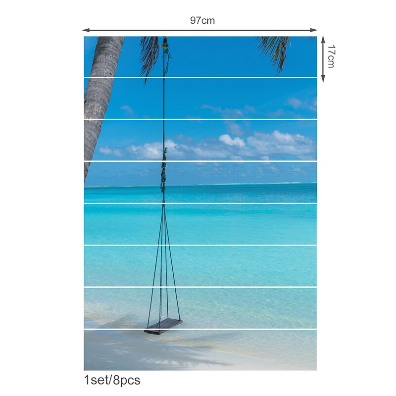 8 sztuk/zestaw DIY 3D naklejki na schody wodoodporny wymienny wzór krajobrazu samoprzylepne naklejki na schody robić dekoracji wnętrz E2S