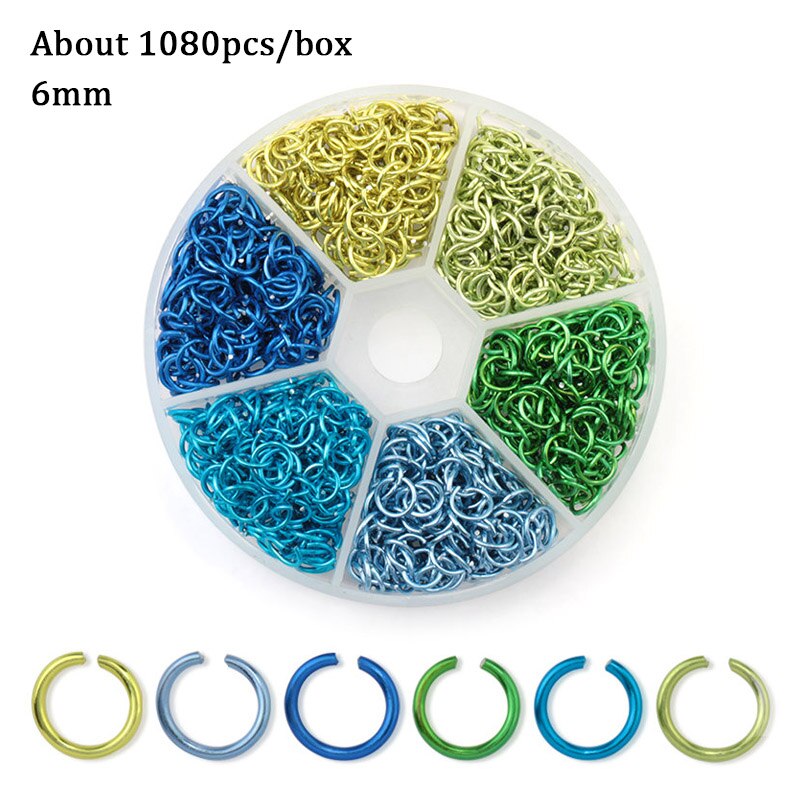 Jewelry Findings Set open jump rings Loose spacer beads Earring hooks Rubber Earring Backs for Jewelry Making DIY handicraft: 16