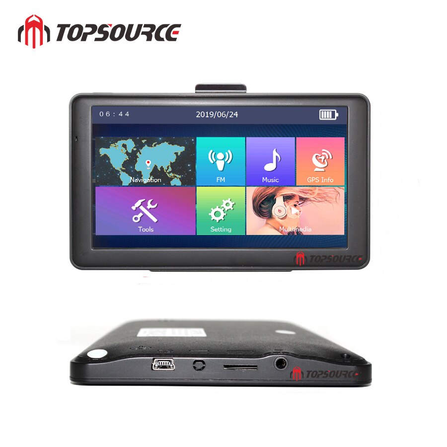TOPSOURCE écran tactile de 7 pouces windows ce6.0 | Pour voiture, navigation gps multimédia avec des cartes gratuites