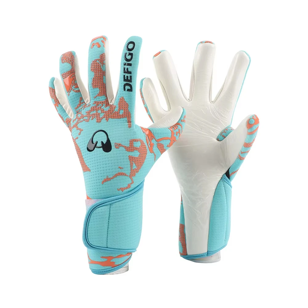 Torwarthandschuhe Latex Fußball Torwart Torwarthandschuhe Anti-Rutsch verdicken Fußballhandschuh Schutz Torwarthandschuhe Fußballausrüstung: Black / M