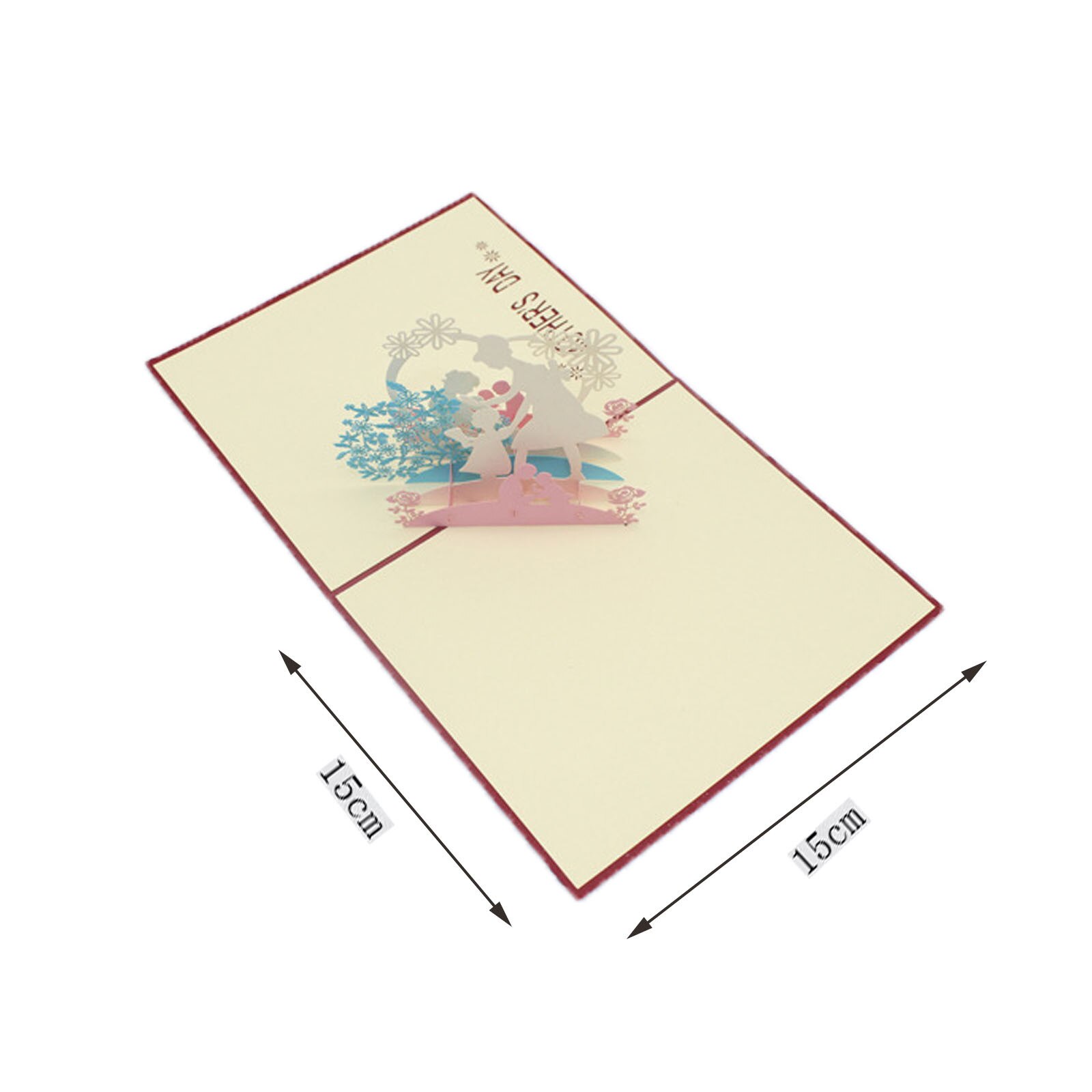 3D Mother's Day Card Handmade Paper Greeting Cards Decor Blessing Card for Mother Party Greeting Invitations Cards