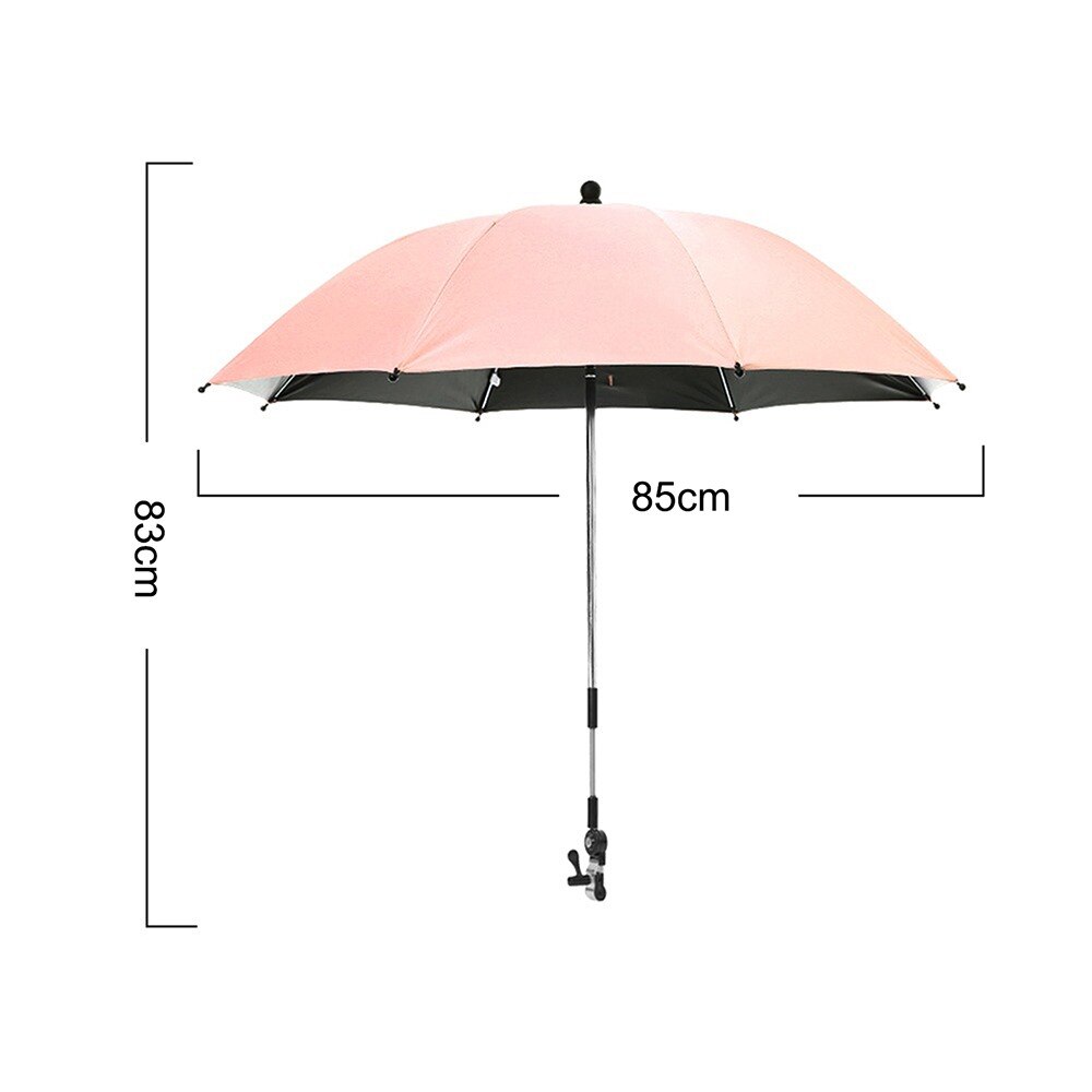 Baby Stroller Umbrella Adjustable Detachable Pram Baby Stroller Cover UV Rays Sun Parasol Umbrella Rain Protecter Outdoor Tools: 08