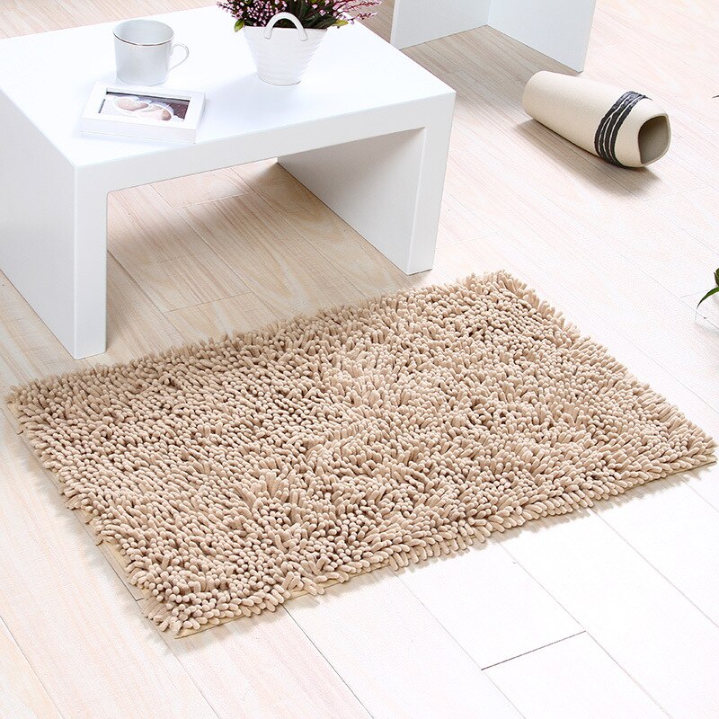 Ensemble 40*60/40*120CM, tapis de bain en microfibre absorbant, tapis de salle de bain doux et moelleux, tapis de salle de douche: 40-60CM  40-120CM / Camel