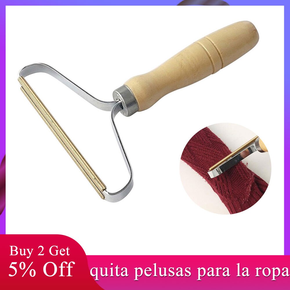 Clothes Lint Remover Clothing Fuzz Fabric Shaver Brush Tool for Sweater Woven Coat Portable Power-Free Fluff Remove Roller