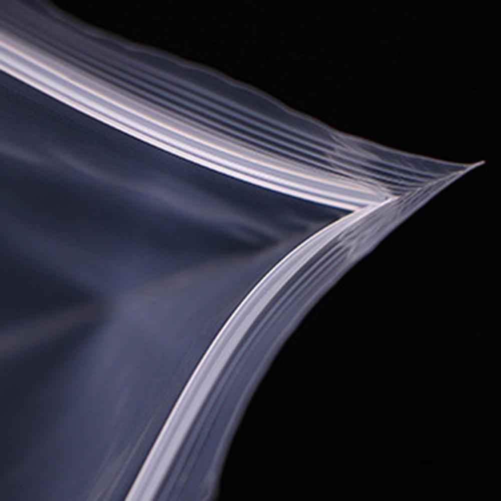 100Pcs Durable Plastic Clear Moisture Proof Food Storage Packing Reclosable Dustproof Small Parts Ziplock Bags Storage Bags