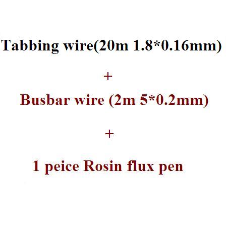 Solar cell tabbing wire Bus bar copper wire rosin flux pen soldering electrical wires diy solar panel kits: 1.8x0.16mm