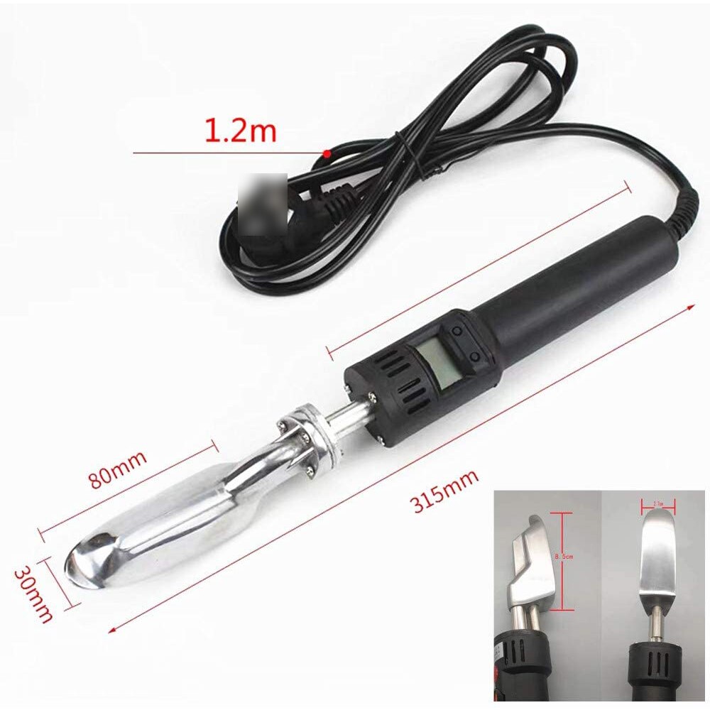 LED Display Handle Electric Mini Leather Iron Wrinkles Removing Smoothing for Leather Clothes Leatherwear Bag Shoes Ironing