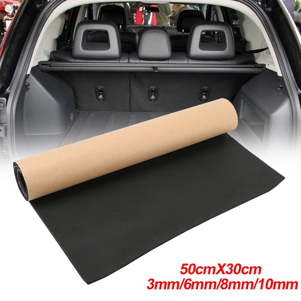 Tapis d&#39;isolation acoustique automobile, en coton, 50x30cm, tapis insonorisant pour camion, 3/6/8/10mm, mousse à cellules fermées
