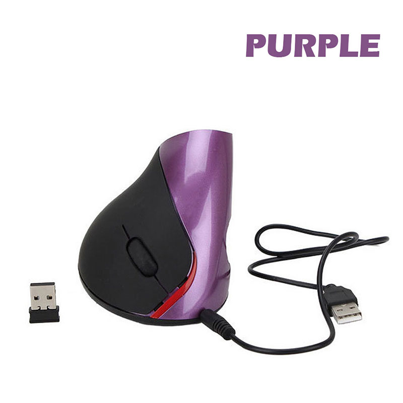 Oplaadbare Ergonomische Verticale Draadloze Muis Met Usb-ontvanger 800 1200 1600 Dpi Ergonomico Raton Inalambrico Ordenador Muizen