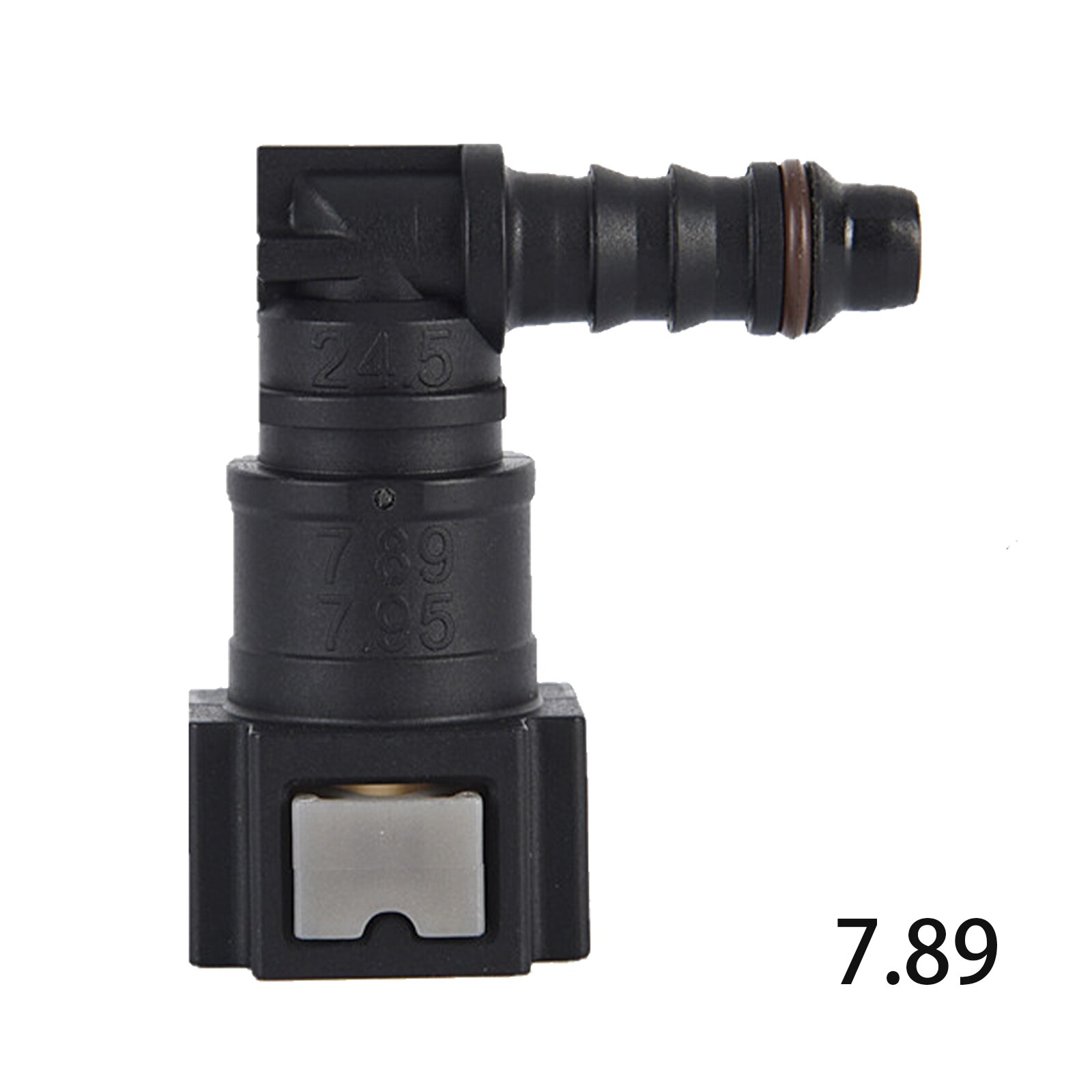 Zwarte Auto Fuel Line Quick Connect Slang Koppeling ID8 7.89 Rubber Nylon Olie Lijn Pijp Connector Disconnect Release Slangfitting