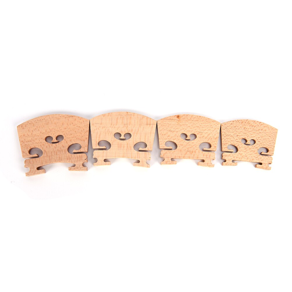 1pc Maple Wood Violin Bridges Handmade Accessories for 4/4 , 3/4 , 1/2 , 1/4 Size Violin Musical Instrument Parts