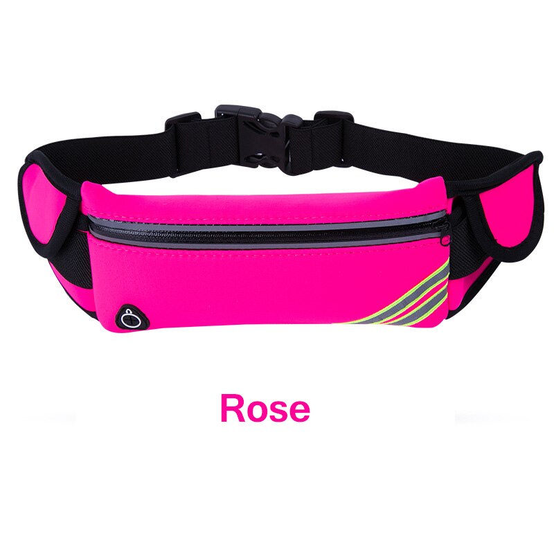 Running Waist Bags For Nokia X5 Sports Fitness Cell Phone Holder Case For Nokia 6.1 Women Male Outdoor Packs: Rose